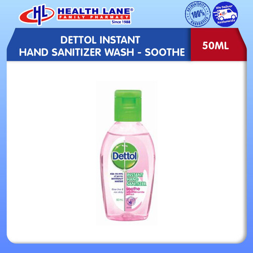 DETTOL INSTANT HAND SANITIZER SABUN (SOOTHE) 50ML
